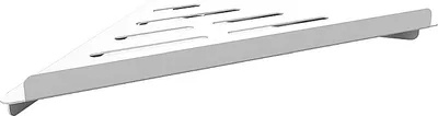 Produktbild von WHITE Eckseifenkorb Messing Weiß 262x35x142 mm für Bad & Küche >> zum Bohren
