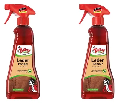 Produktbild von Poliboy Lederreiniger Sprühflasche, 2er Set - 750ml, Inhalt jeweils 375ml, Reinigung & Pflege