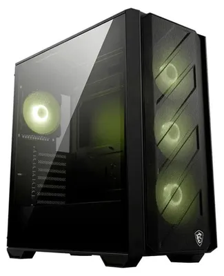 Zdjęcie produktu dla MSI MAG FORGE 330R AIRFLOW, Midi Tower, PC, Czarny, Przezroczysty, ATX, micro ATX, Mini-ITX, Szkło hartowane, Gaming