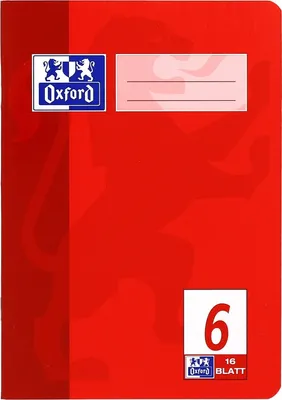 Produktbild von Oxford Schulheft DIN A5 Lineatur 6 / blanko 16 Blatt (1 Stück)