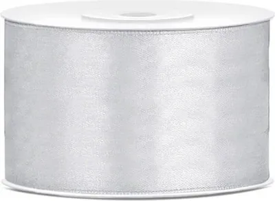 Zdjęcie produktu dla Tasiemka satynowa, srebrny, 38mm/25m