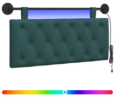 Produktbild von Hängendes Kopfteil Mit LED Licht Dunkelgrün Stoff
