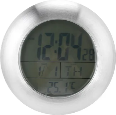 Zdjęcie produktu dla Zegar ścienny pod prysznic Przenośny wodoodporny zegar cyfrowy z wyświetlaczem kalendarza temperatury