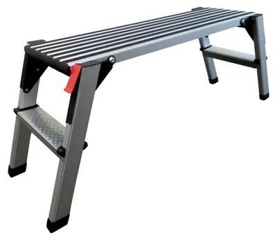 Produktbild von Arbeitsplattform Arbeitsbühne Gerüstleiter 48 cm Arbeitshöhe Aluleiter Tritt Stufentritt (48 cm Arbeitshöhe)