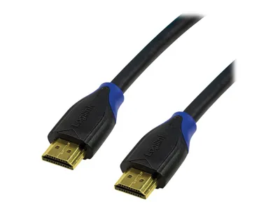 Produktbild von LogiLink HDMI High Speed Ethernet Kabel 5m schwarz BULK