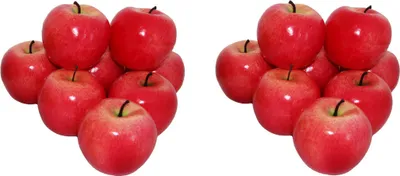 Produktbild von 16x Deko Äpfel Apfel ROT Kunstobst Kunstgemüse künstliches Obst Gemüse Früchte Dekoration