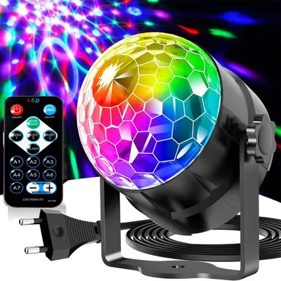 Zdjęcie produktu dla Kula dyskotekowa LED, efekt świetlny RGB, oświetlenie sceniczne, światło sceniczne, oświetlenie imprezowe, wesele