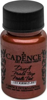 Obrázok produktu pre Cadence - Metalická akrylová farba - Dora - 50ml červená