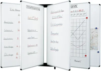 Produktbild von Whiteboard Schwenktafel Email 1200x900mm weiß