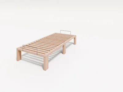 Produktbild von Gigapur G56 Kiefer Massivholzbett  Sondermaß 80x180 cm mit Lattenrost