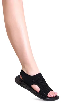 Produktbild von topschuhe24 2803 Damen Sportliche Riemchen Sandalen Plateau , Farbe:Schwarz, Größe:41 EU