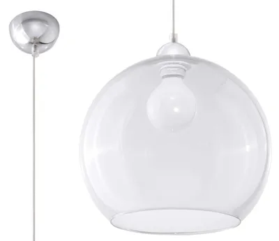Zdjęcie produktu dla Lampa wisząca BALL Transparentny Sollux Lighting SL.0248