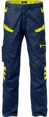 Produktbild von Fristads Hose 2552 STFP Marine/Warnschutz-Gelb 44