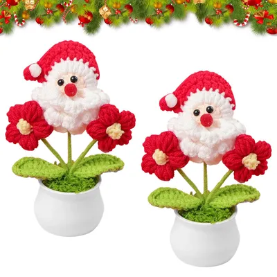 Productafbeelding van Gestrikte Kerstman Decoratie voor Feestdagen