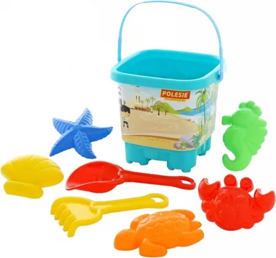 Zdjęcie produktu dla Zestaw wiaderek Polesie zamek z obrazkiem, 8 sztuk (zestaw nr 594)