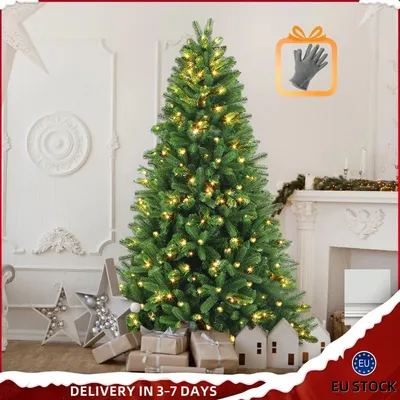 Productafbeelding van Kunstkerstboom - Kunstboom - Kerstboom - Winterboom - Feestboom - 180/210/235 cm - Met 250/350/450 LED Lampjes