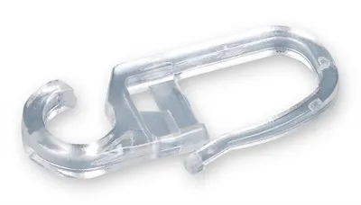 Produktbild von Faltenleghaken 10mm 10 Stk. transparente Ösen für Kräuselband Vorhang #199