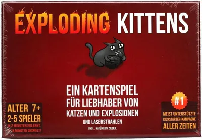 Zdjęcie produktu dla Asmodee Exploding Kittens, Gra karciana, Gry hazardowe, 7 lat(a), 15 min, Gra rodzinna