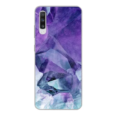Produktbild von MuchoWow® Handyhülle Schutzhülle Hülle für Samsung Galaxy A70 Mineralien - Naturstein - Kristalle Silikon Softcase Handy Hülle - Schutzhaube