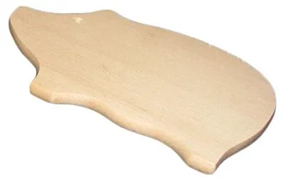 Schweinchen-Snijbrett aus Buchenholz, 31x18x1,5 cm