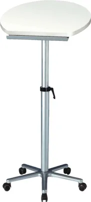 Produktbild von MAUL Stehtisch höhenverstellbar Sternfuß Rollen 61 x 61 x 120 cm weiß