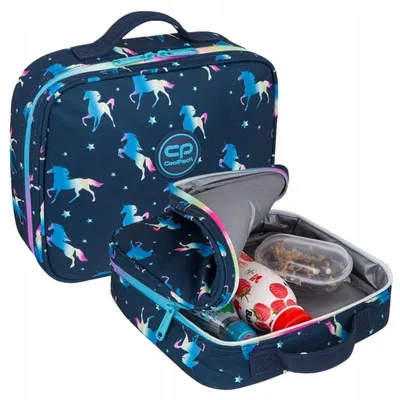 Produktbild von Coolpack Kühltasche Lunchbox Frühstückstasche Thermotasche Blau Einhorn