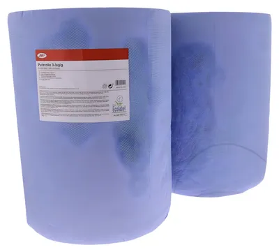 Zdjęcie produktu dla Rolka papieru czyszczącego JMP 3-warstwowa niebieska 2 sztuki 500 arkuszy 170 m celulozy