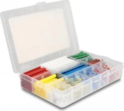 Productafbeelding van Delock krimpkous met soldeerdraadconnector, assortimentsdoos, 308-delig, in verschillende kleuren