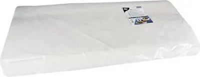 Produktbild von Blatt Papiertischtuch mit Damastprägung eckig 70 cm x 60 cm weiss