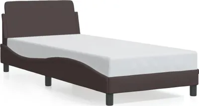 Obrázek produktu pro Rám postele "Dover" tmavě hnědý 80x200 cm látka