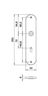 Produktbild von Renovierschild 206 Z VA EST BB Entf.72mm EDI