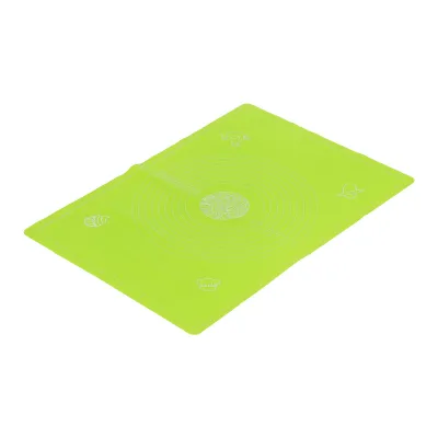 Obrázek produktu pro Silikonová podložka na pečení (45 x 65 cm) se stupnicí pro domácnost, zelená