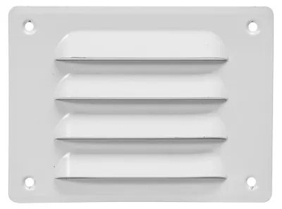 Produktbild von Europlast MR14105 Metall-Lüftungsgitter 140 x 105 mm, Insektenschutz, weiß