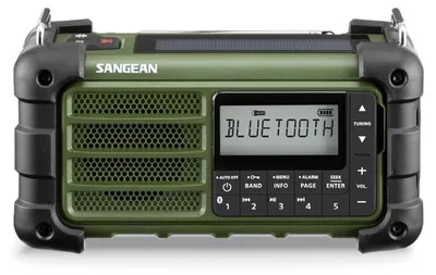Productafbeelding van SANGEAN MMR-99 Outdoorradio, FM/MW noodradio, Bluetooth®, zonnepaneel, spatwaterdicht