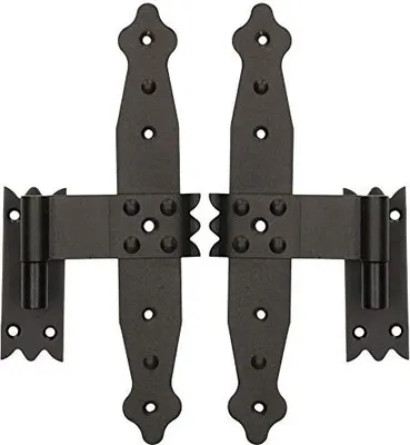 Produktbild von KOTARBAU® 2 Stk Mittelkreuzband 240 mm mit Kloben Ladenmittelband Fensterband Faltladen Pulverbeschichtet Scharniere Möbel Türen Verbindung Torband
