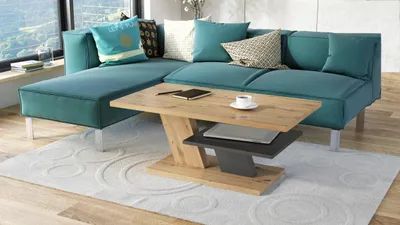 Produktbild von Design Couchtisch Tisch Cliff Wohnzimmertisch 110x60x45cm mit Ablagefläche