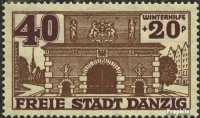 Produktbild von Briefmarken Danzig 1936 Mi 265 mit Falz Winterhilfswerk