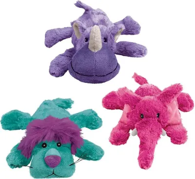 Obrázok produktu pre KONG Cozie, Pes, Plyšová hračka, Modrá, Purpurová, Červená