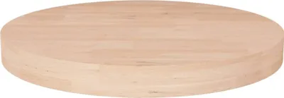 Image de Plateau de table rond simple Ø40x4 cm Chêne massif non traité - Plateaux de table FR6315332 1parcel