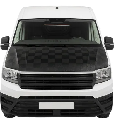 Zdjęcie produktu dla Osłona przed kamieniami Bonnet Bra dla VW Crafter 2016-2024 Chequered 1szt