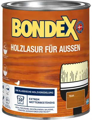 Produktbild von Bondex Holzlasur für Außen 750 ml teak