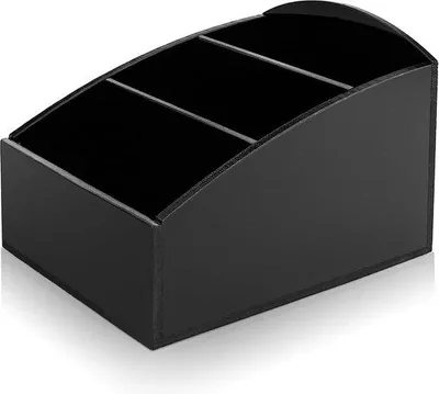 Produktbild von Famanu Aufbewahrungsbox für Teebeutel, Kaffee und Zucker - 3 Fächer, Schwarz