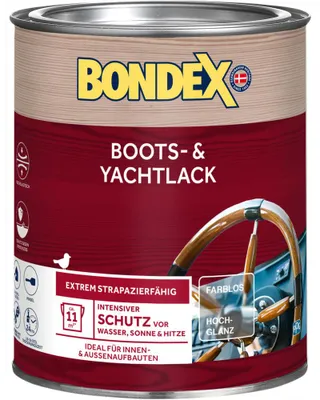 Produktbild von BONDEX Boots- und Yachtlack Farblos 0,75 L - 454373