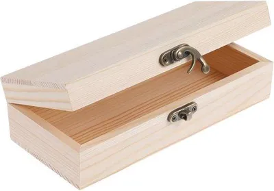 Obrázek produktu pro Dřevěná krabička s odklápěcím víkem, 178x, pro kutily, řemeslníky, šperky