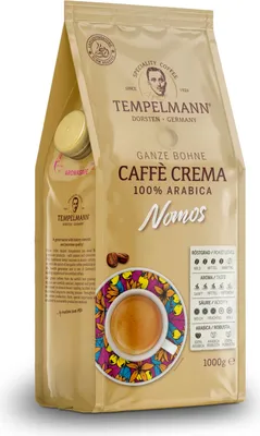 Zdjęcie produktu dla TEMPELMANN Kaffee Nomos Caffé Crema 120247 ganze Bohne 1000g
