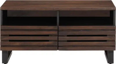 Image de vidaXL Table basse marron 80x55x40 cm bois massif mangue