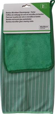 Produktbild von Bambus Microfaser Glasreinigungs-Tücher 2er Set