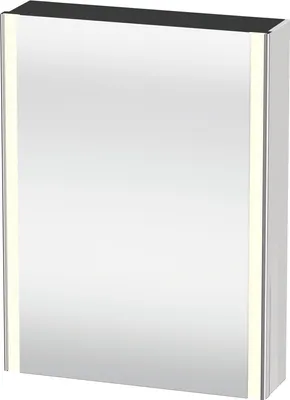 Image de Duravit XSquare armoire de toilette avec éclairage LED, 1 porte, charnières à droite, 600x800x155mm, XS7111R80800000