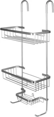 Image de Pommeau de douche en aluminium sans perçage - Argent