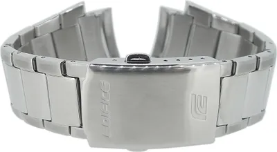 Produktbild von Casio Edifice > Uhrenarmband Edelstahl silbern > EFA-128D-7AV  EFA-128